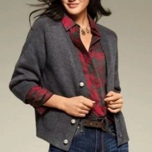 CAbi Culture Cardigan Sz Small Dark Gray